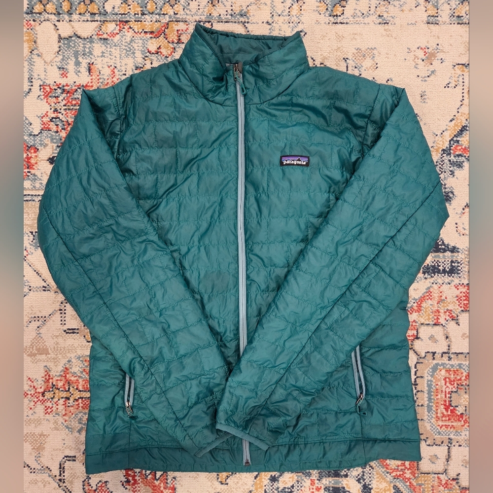 Patagonia Teal Quilted Jacket